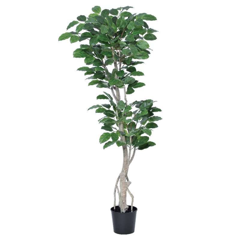 人工観葉植物 ジャイアントツリー （ポット付き） グリーン 高さ200cm （P276-a50916) （代引き不可） インテリアグリーン フェイクグリ