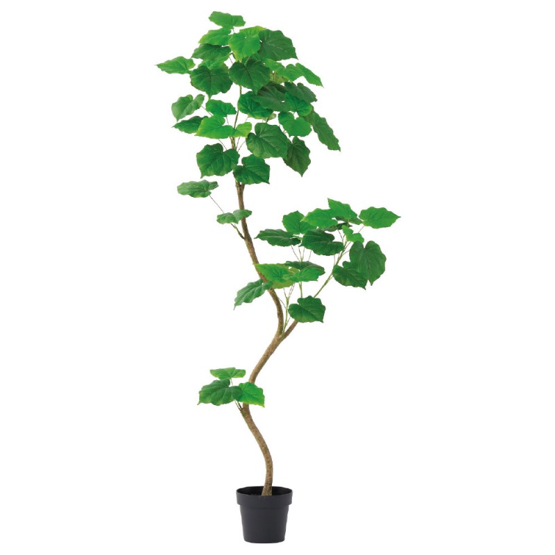 人工観葉植物 ウンベラータ （ポット付き） グリーン 高さ180cm （P274-a51108) （代引き不可） インテリアグリーン フェイクグリーン
