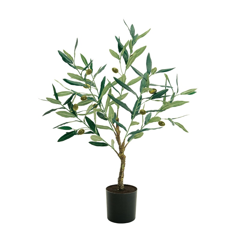 人工観葉植物 オリーブ ミニポット 高さ60cm （P192-fg8340) （代引き不可） インテリアグリーン フェイクグリーン