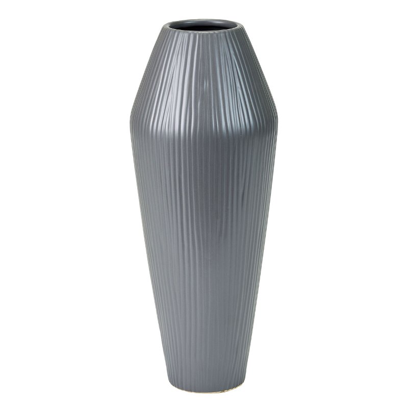 インテリア 花器 花瓶 ルルベ マットグレイ SEVA 高さ40cm （P328-gw32-15) （代引き不可） ベース ディスプレイ