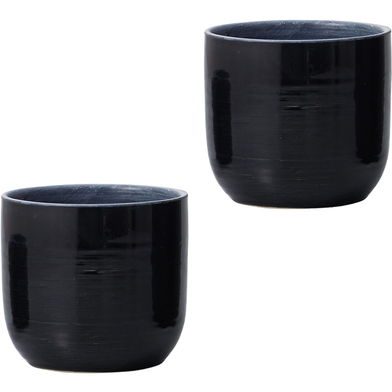 花瓶 フラワーベース Ceramic Gift verite ヴェリテ black （2個入り） [170-845-800] [p96] ストーンウェア （代引き不可） インテリア