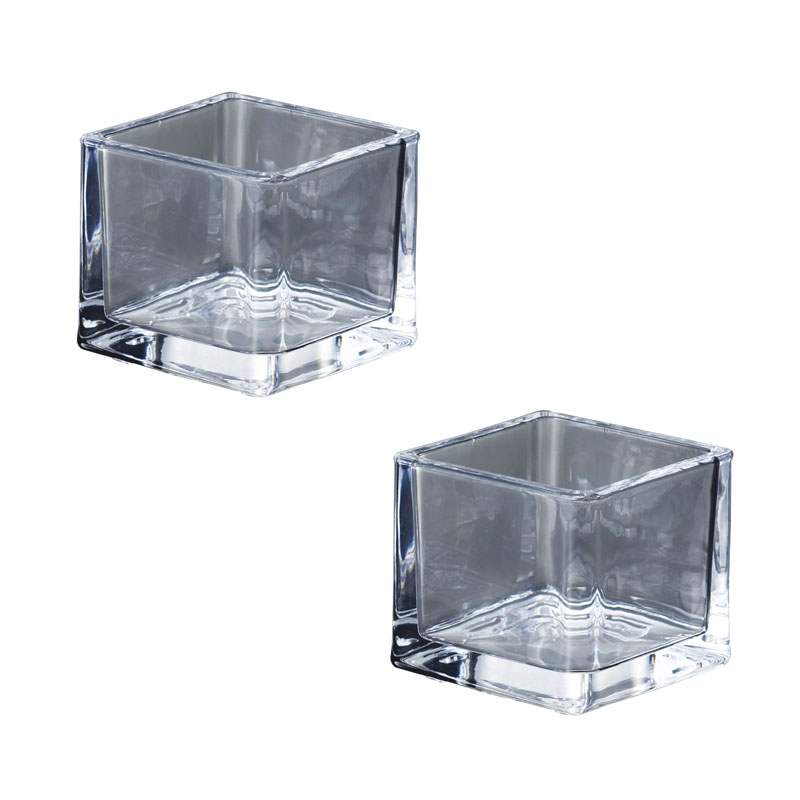 花瓶 フラワーベース 1Brick ワンブリック clear 2個入り 777-112-000 [p132] （代引き不可）
