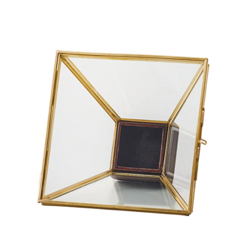 花瓶 フラワーベース Glass Gift Glass frame coffret グラス フレーム コフレ gold （1個入り） [780-460-902] [p127] 真鍮 （代引き不