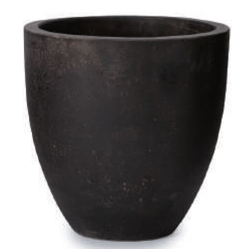 花・観葉植物用ポット コーテス ラウンド L 50/B ダークグレー（1個入り）ct-101c17e [KTp149] 大型ポット （代引き不可）ホテル・オフィスビル・店舗 インテリア エクステリア