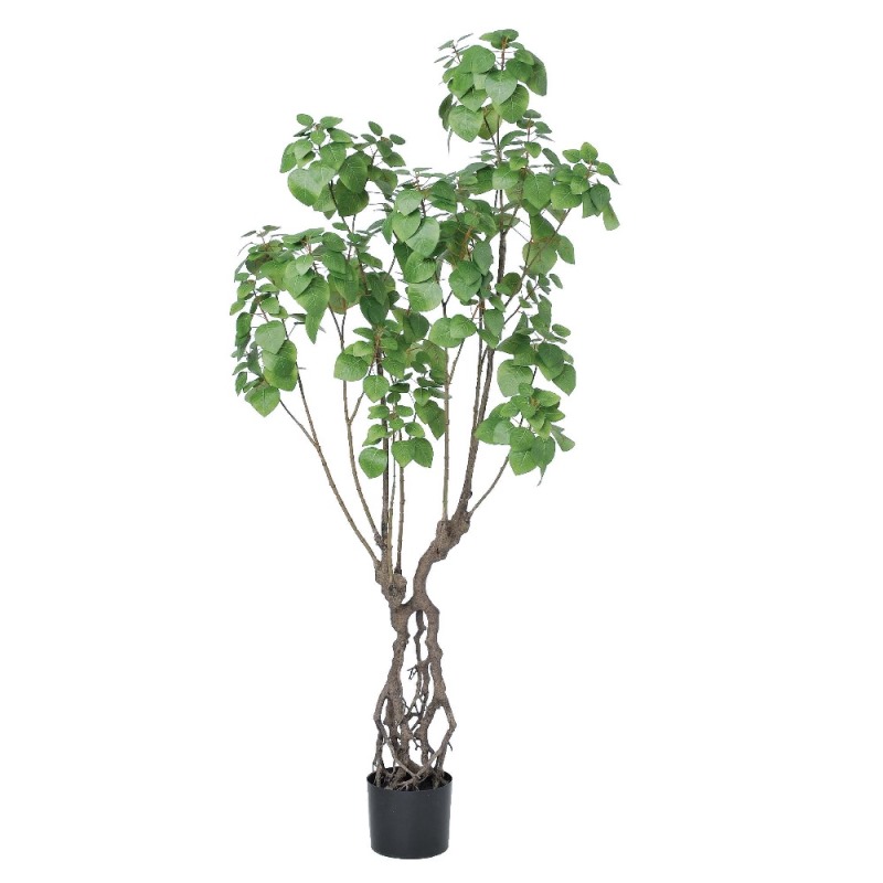 人工観葉植物 スモークツリー （ポット付き） 高さ180cm （P282-a50905) （代引き不可） インテリアグリーン フェイクグリーン