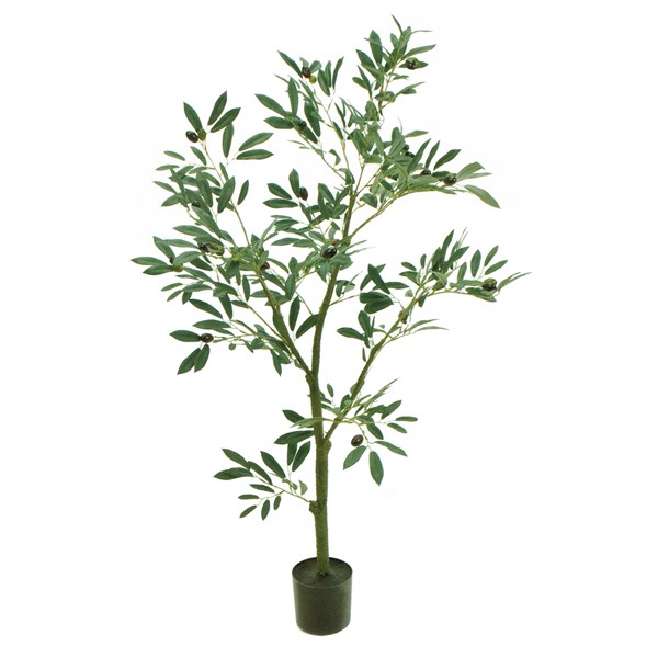 人工観葉植物 オリーブツリーポット 4F 高さ120cm （P207-fg3920) （代引き不可） インテリアグリーン フェイクグリーン
