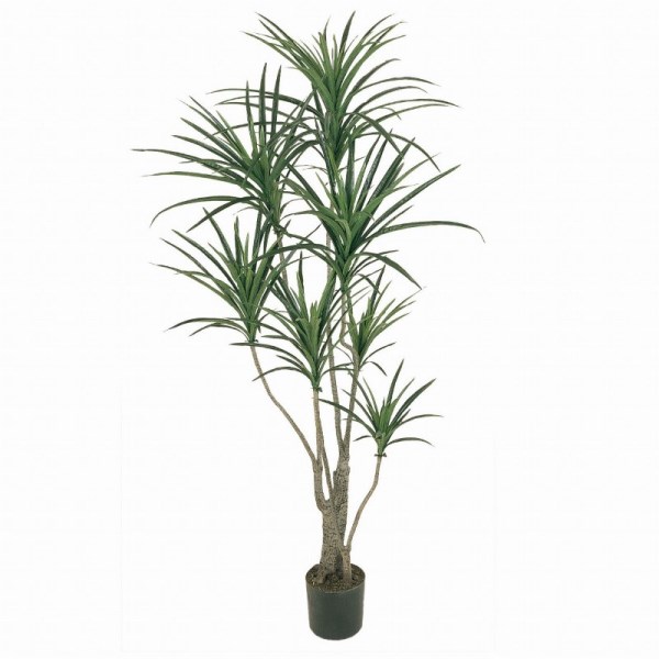人工観葉植物 ユッカポット S 高さ130cm （P209-fg7649) （代引き不可） インテリアグリーン フェイクグリーン