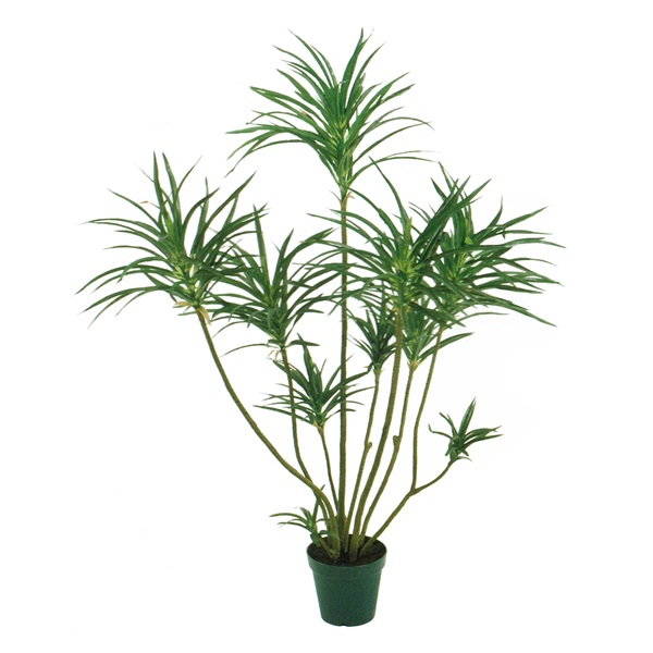 人工観葉植物 ユッカポット 光触媒加工 高さ90cm （P209-zv11707) （代引き不可） インテリアグリーン フェイクグリーン