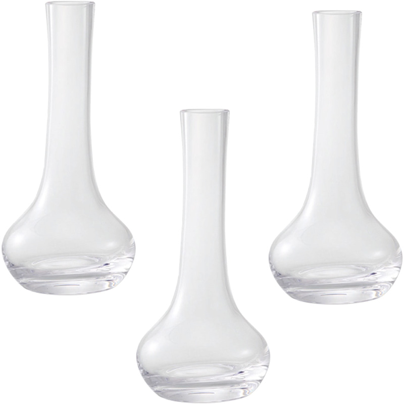 花瓶 フラワーベース GLASS VASE COLLECTION courbe クルブ CLEAR （3個入り） [777-659-000] [p115] ガラス （代引き不可） インテリア