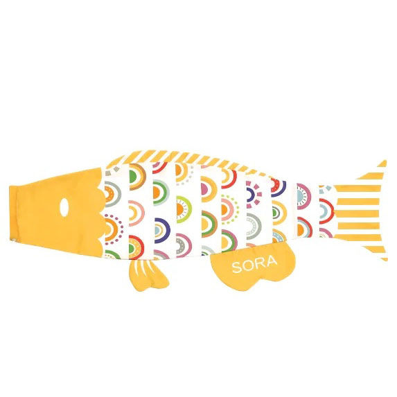 徳永 室内用 鯉のぼり えらべるたのしさ puca プーカ にじ イエロー M 0.8m（600-953） 日本の伝統文化 こいのぼり 端午の節句