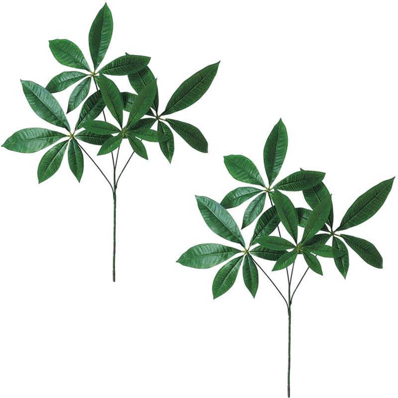 人工観葉植物 パキラ スプレー （2本入り） 長さ50cm （P146-91667) （代引き不可） インテリアグリーン フェイクグリーン