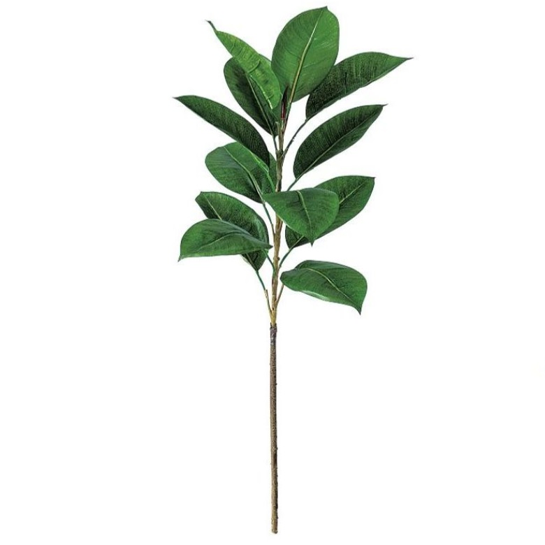 人工観葉植物 デコラゴム スプレー 長さ67cm （P144-91668) （代引き不可） インテリアグリーン フェイクグリーン