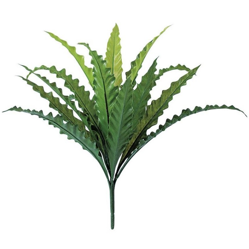 人工観葉植物 アスプレニウム S ブッシュ 長さ40cm （P136-91689) （代引き不可） インテリアグリーン フェイクグリーン