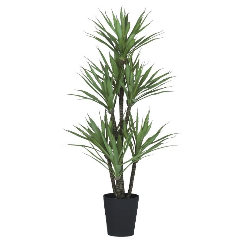 人工観葉植物 アガベプラント 110 ポット付き 高さ110cm （P65-91825) （代引き不可） インテリアグリーン フェイクグリーン