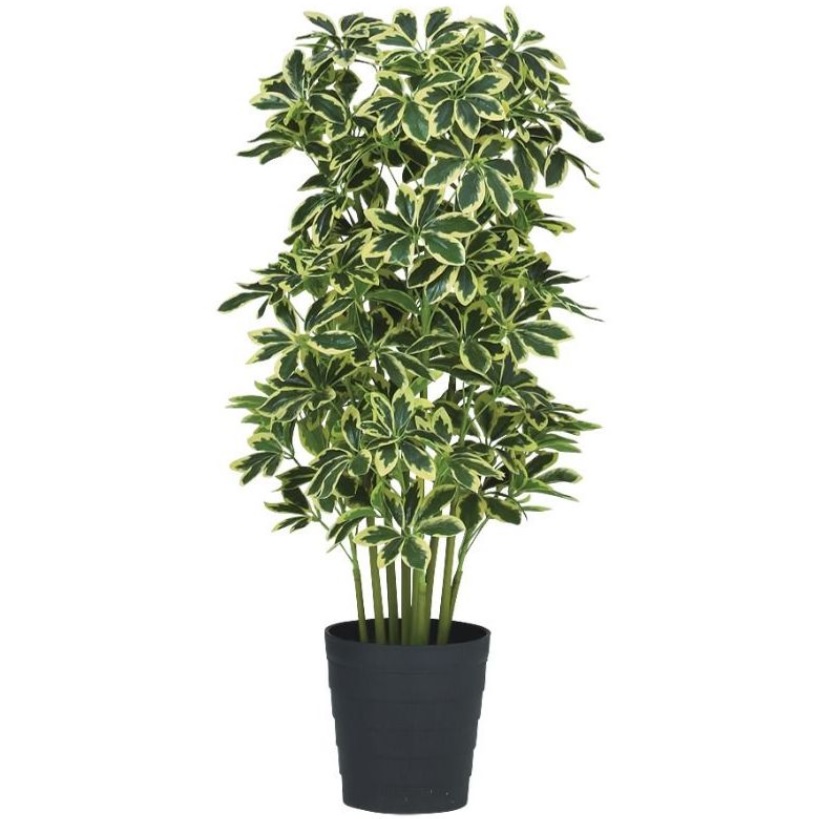 人工観葉植物 イエローカポック 100 ポット付き 高さ100cm （P44-91828) （代引き不可） インテリアグリーン フェイクグリーン
