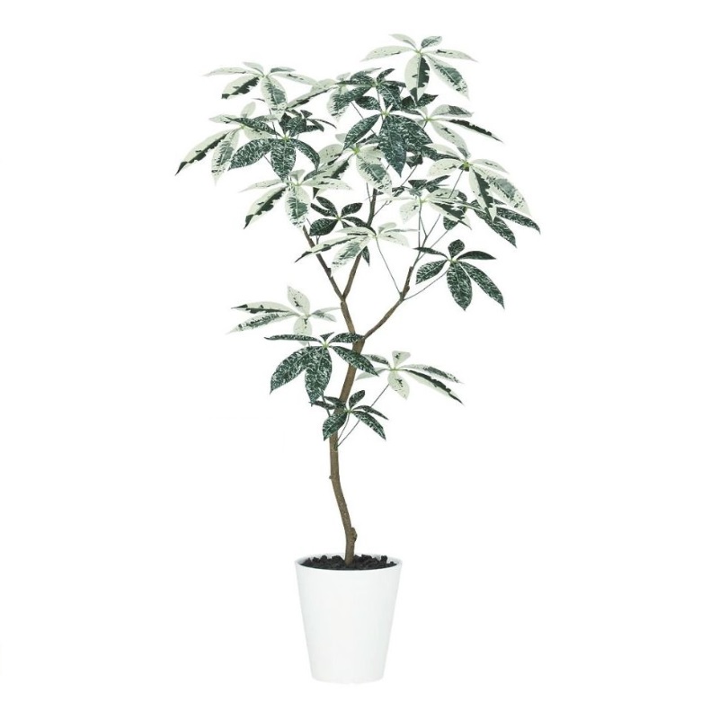 人工観葉植物 パキラ ミルキーウェイ FST 120 ポット付き 高さ120cm （P53-91870) （代引き不可） インテリアグリーン フェイクグリーン