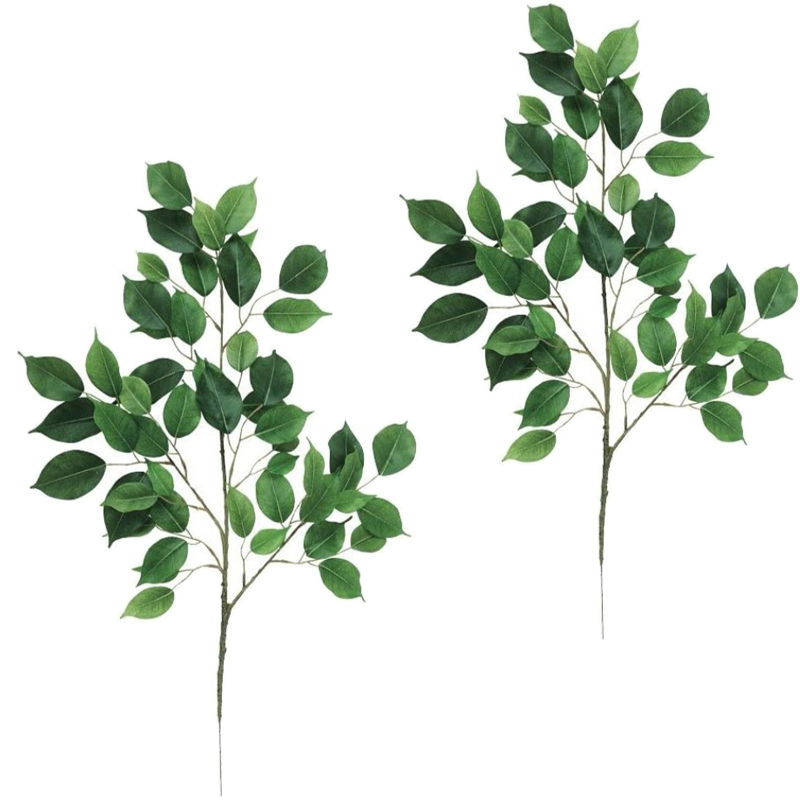 人工観葉植物 クラシックベンジャミン スプレー S （2本入り） 長さ60cm （P146-99031) （代引き不可） インテリアグリーン フェイクグリ