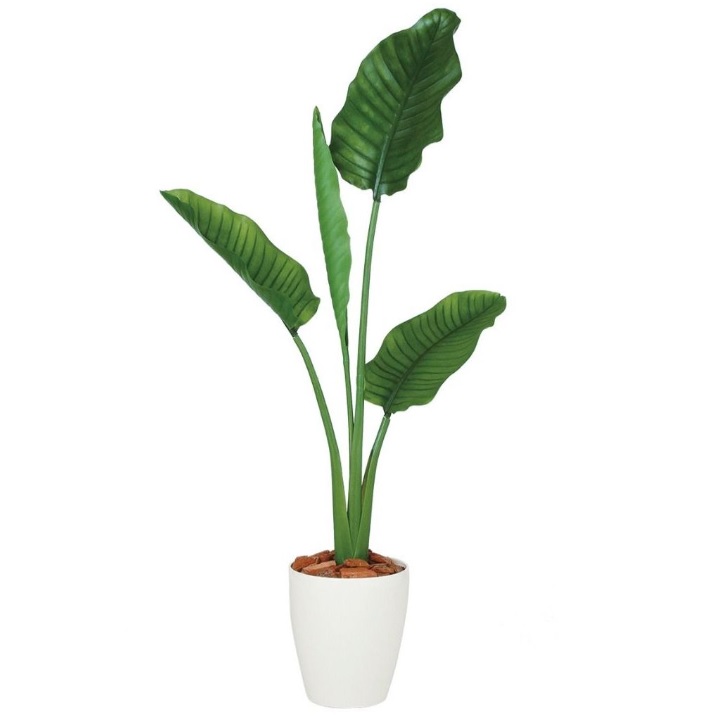 人工観葉植物 ストレチア・オーガスタ 130 ポット付き 高さ130cm （P89-99169) （代引き不可） インテリアグリーン フェイクグリーン