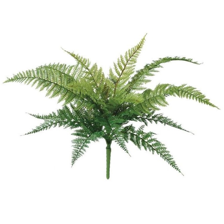 人工観葉植物 レザーファン ブッシュ 長さ35cm （P137-99263) （代引き不可） インテリアグリーン フェイクグリーン